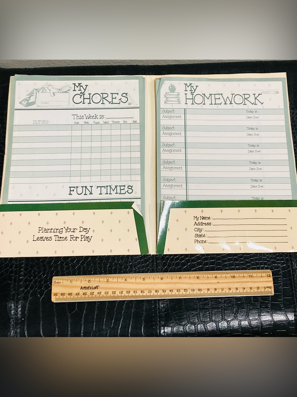 Kid's Weekly Planner Note Sheets with Folder - Picture 6 of 6